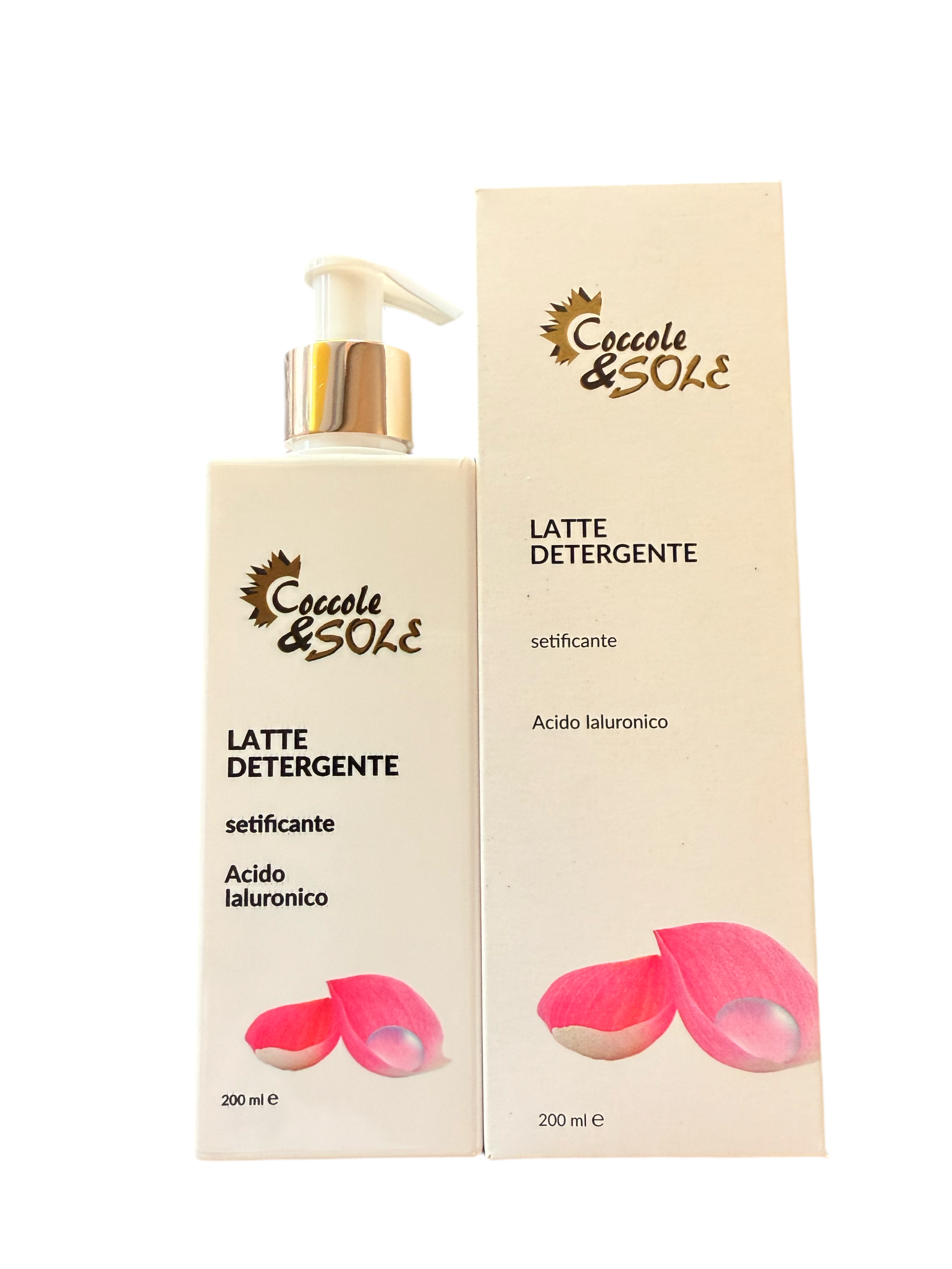 Latte detergente setificante all'acido ialuronico