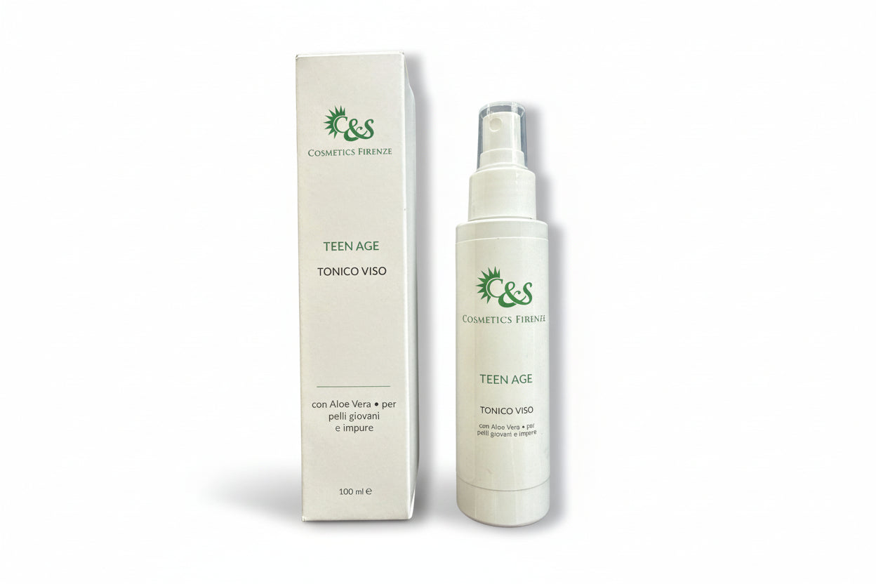 Teen Age Tonico Viso - Tonico con Aloe Vera per Pelli Giovani