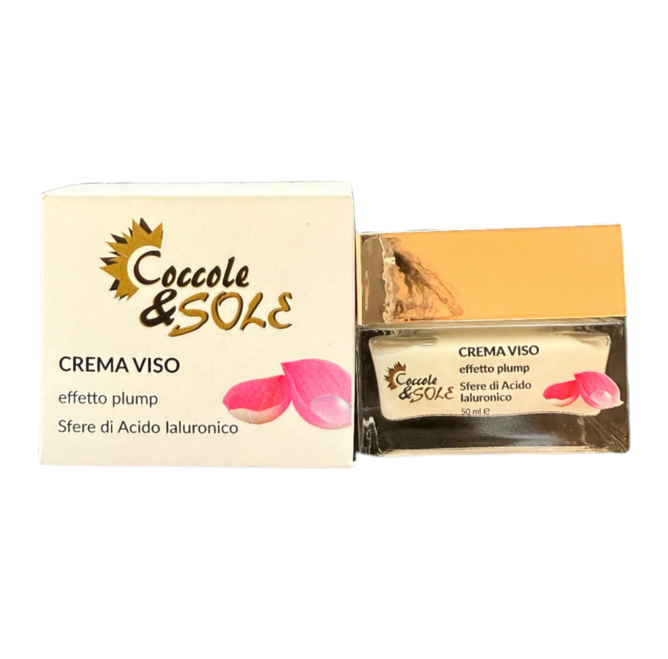 Crema viso effetto plump con sfere di acido ialuronico