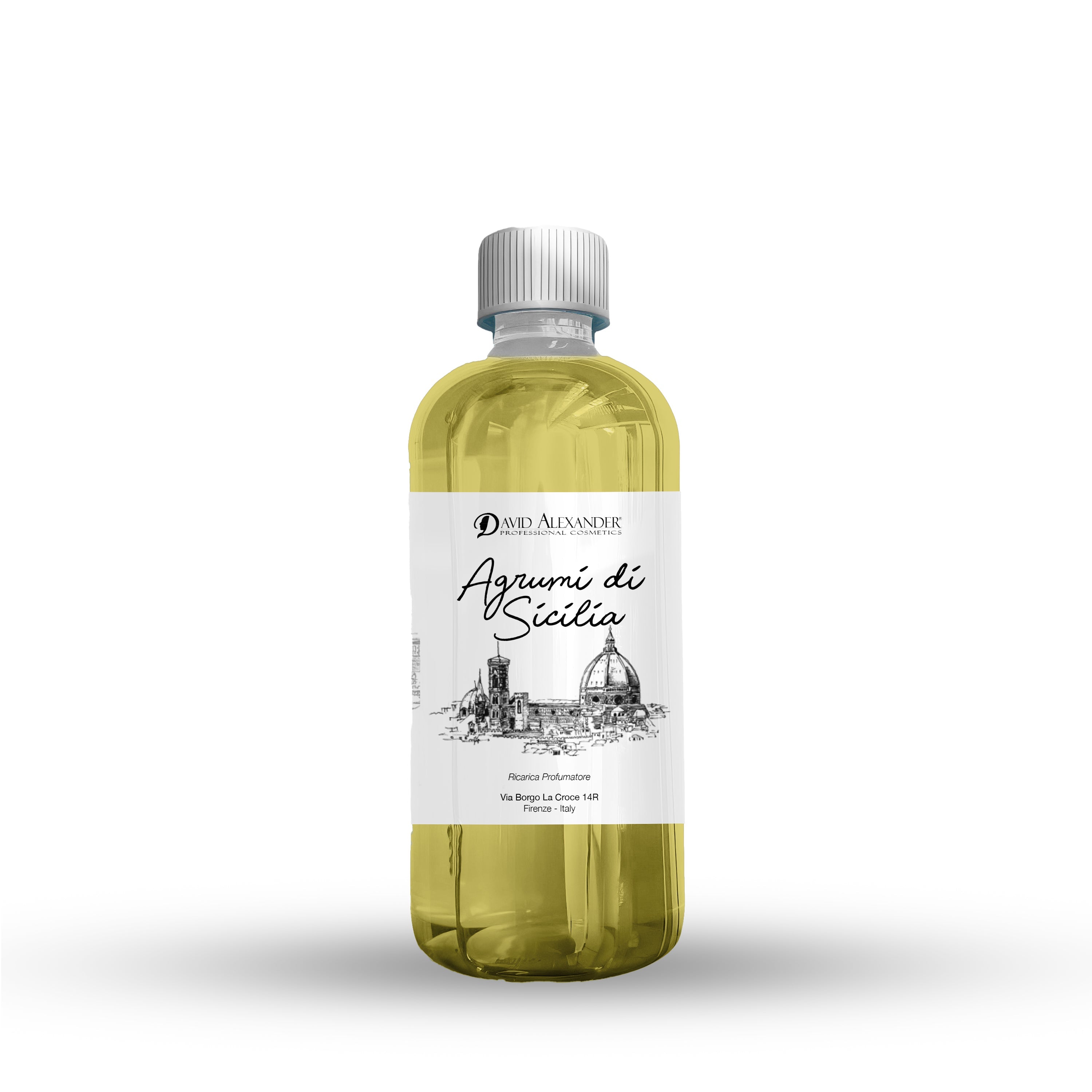 David Alexander Professional Cosmetics Ricarica Profumatore Agrumi di Sicilia 500 ml – Freschezza Agrumata