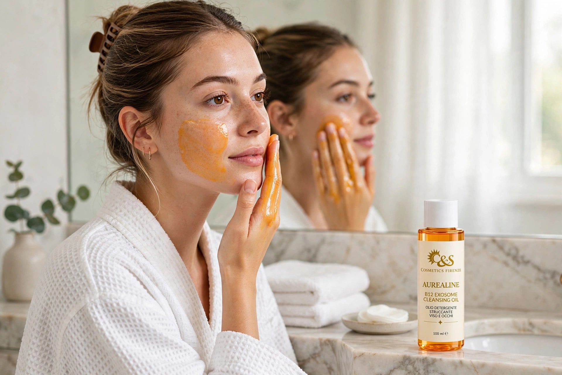 Aurealine B12 Exosome Cleansing Oil – Olio struccante viso e occhi 100 ml