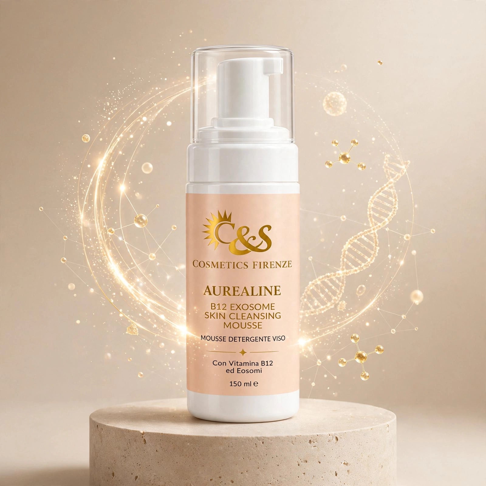 Aurealine B12 Exosome Skin Cleansing Mousse – Mousse detergente viso 150 ml