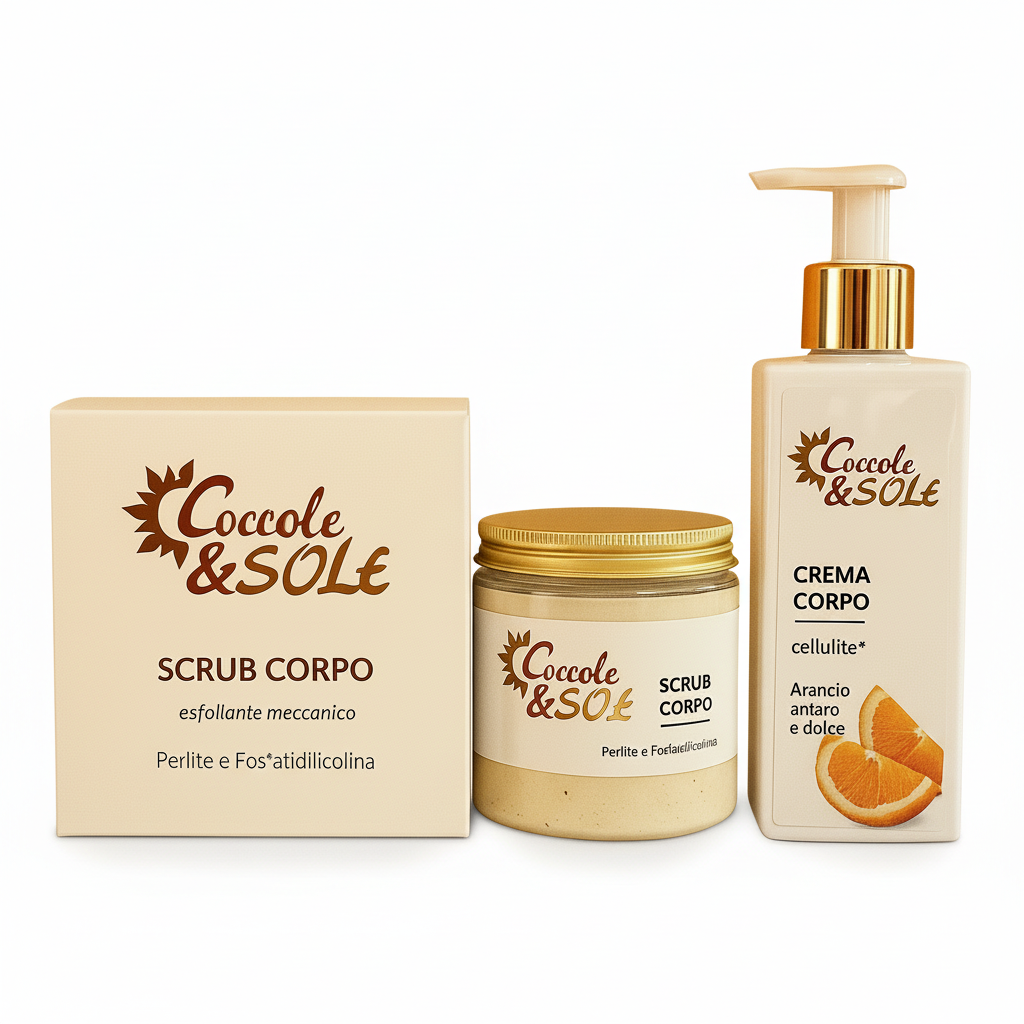 Kit scrub fosfatidilcolina + crema anticellulite