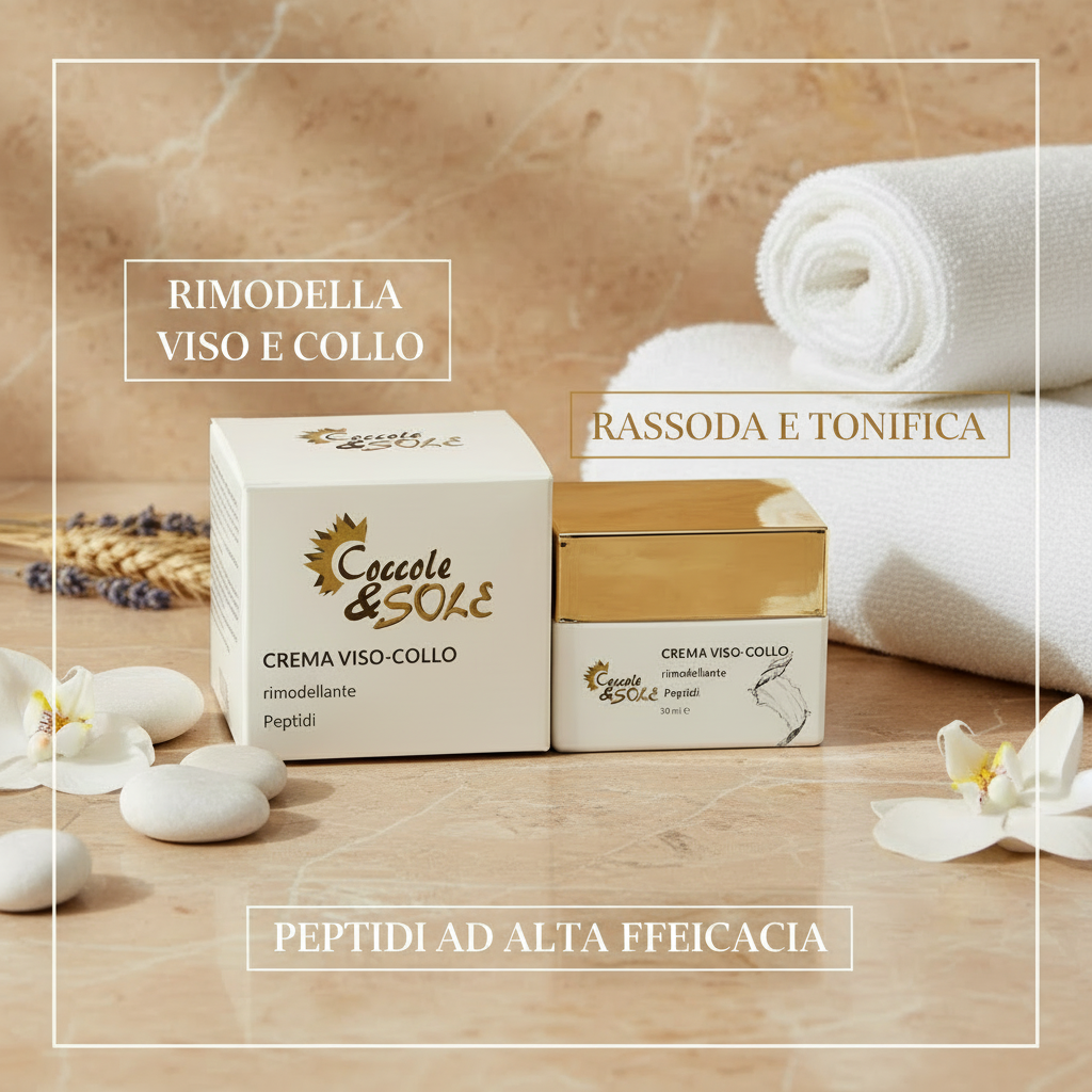Crema viso collo rimodellante ai peptidi
