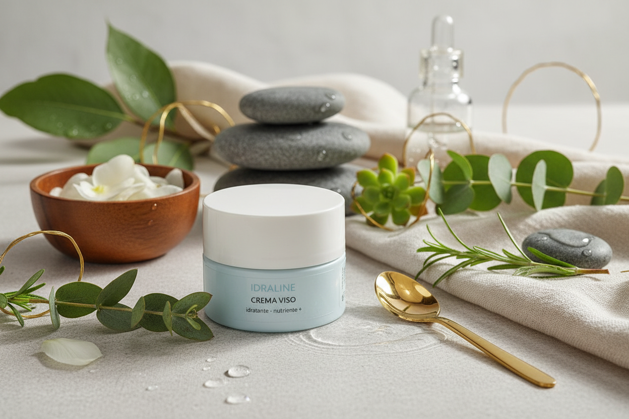 Idraline Crema Viso - Crema Idratante e Nutriente per il Viso