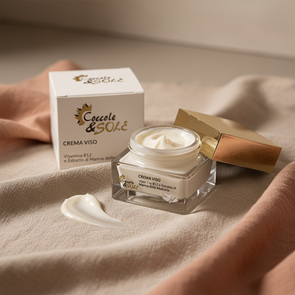 Crema viso vitamina b12 ed estratto di manna delle Madonie