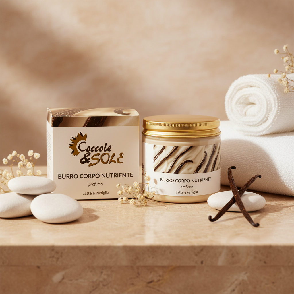 Burro corpo nutriente Latte e Vaniglia
