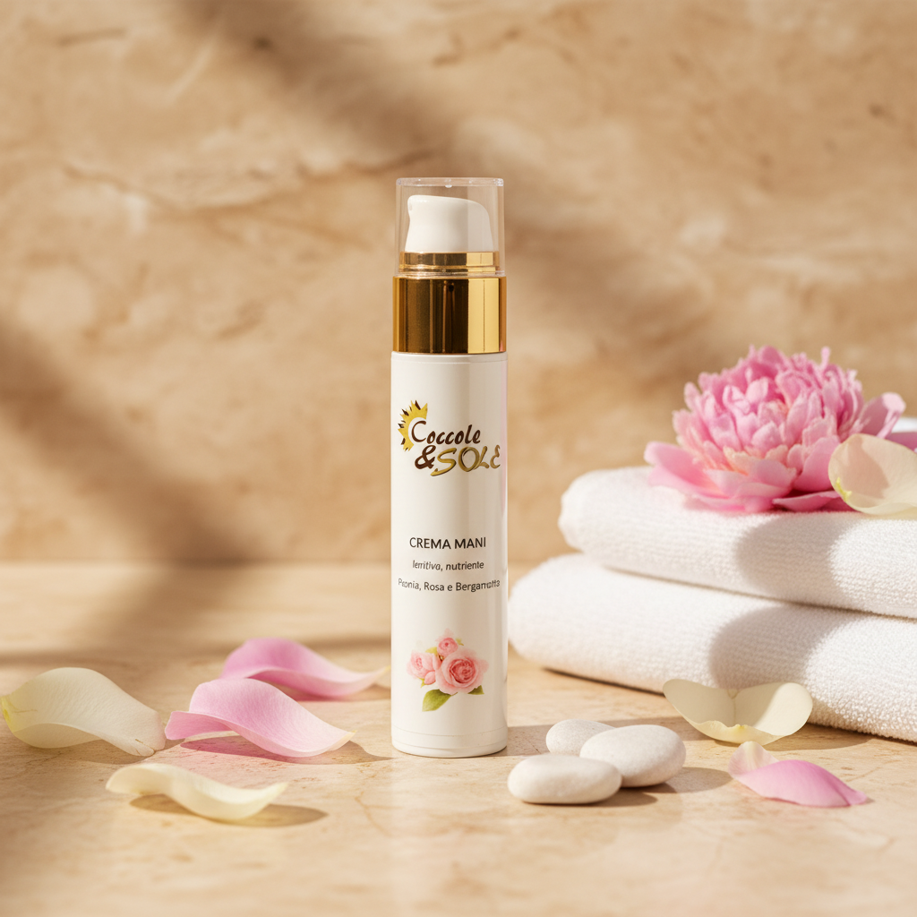 Crema mani nutriente Peonia, Rosa e Bergamotto