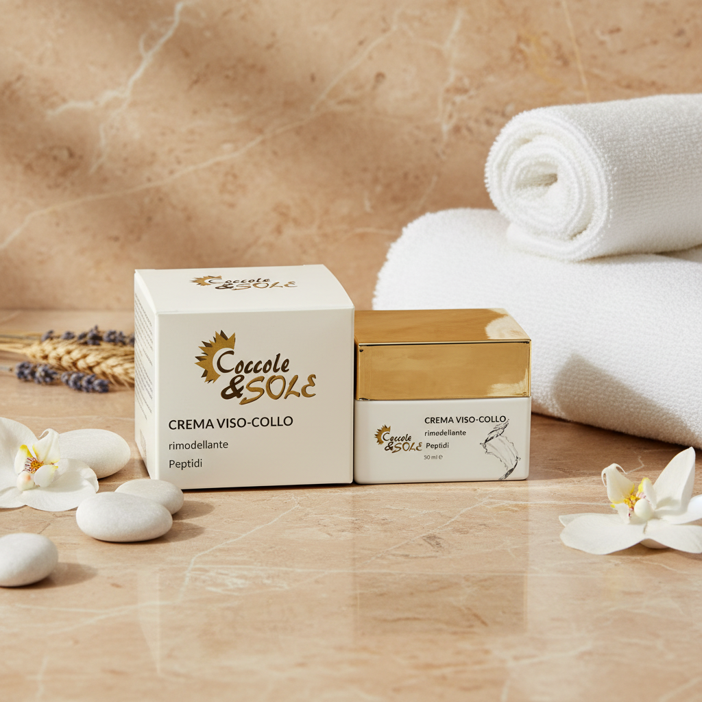 Crema viso collo rimodellante ai peptidi