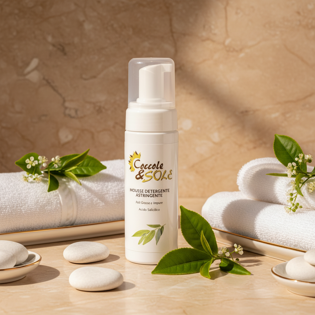 Mousse detergente astringente