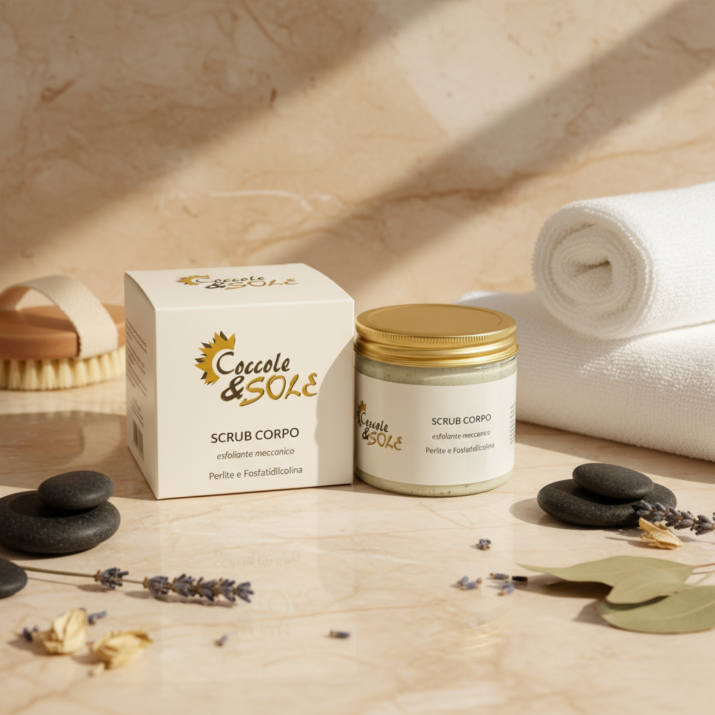 Scrub corpo perlite e fosfatidilcolina