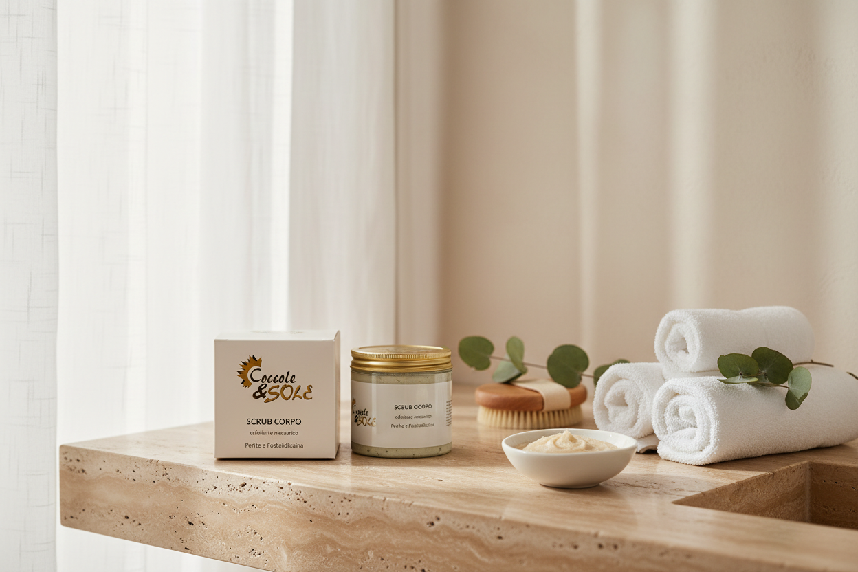 Scrub corpo perlite e fosfatidilcolina