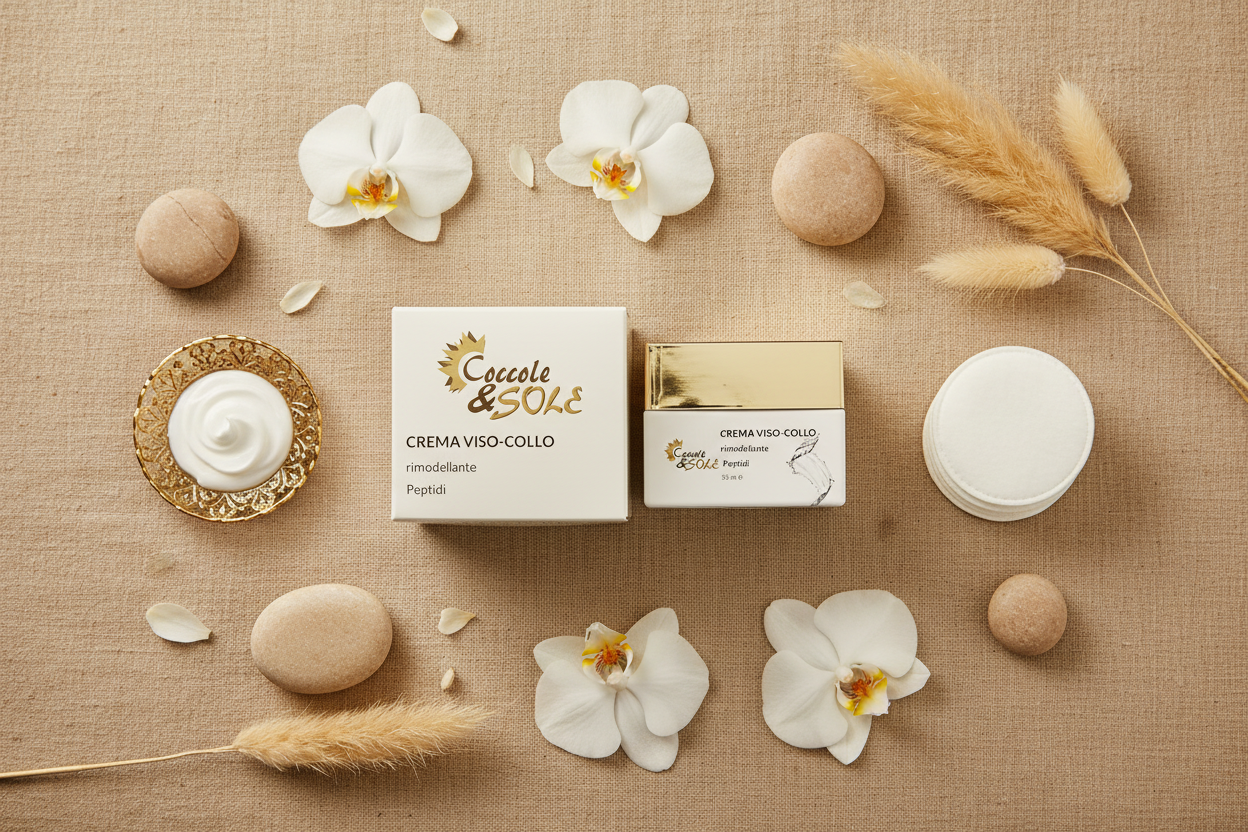 Crema viso collo rimodellante ai peptidi