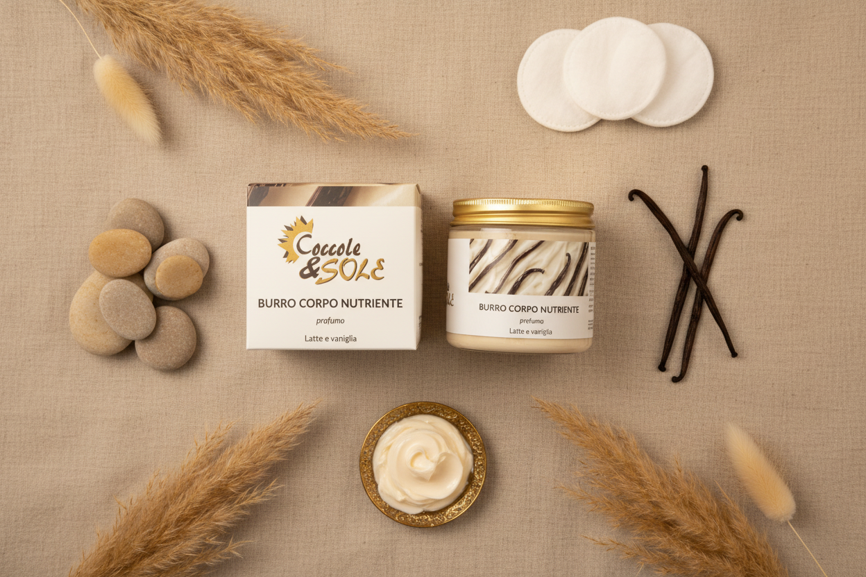 Burro corpo nutriente Latte e Vaniglia