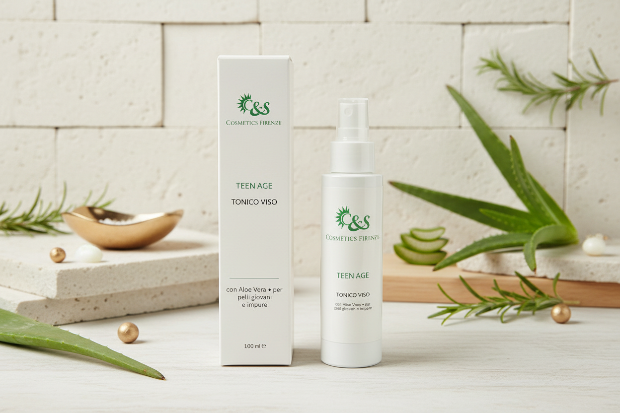 Teen Age Tonico Viso - Tonico con Aloe Vera per Pelli Giovani