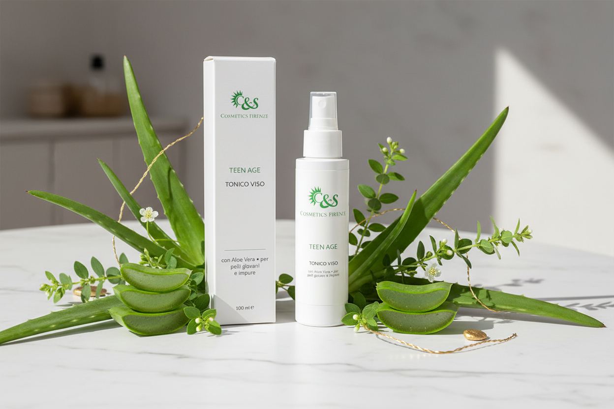 Teen Age Tonico Viso - Tonico con Aloe Vera per Pelli Giovani